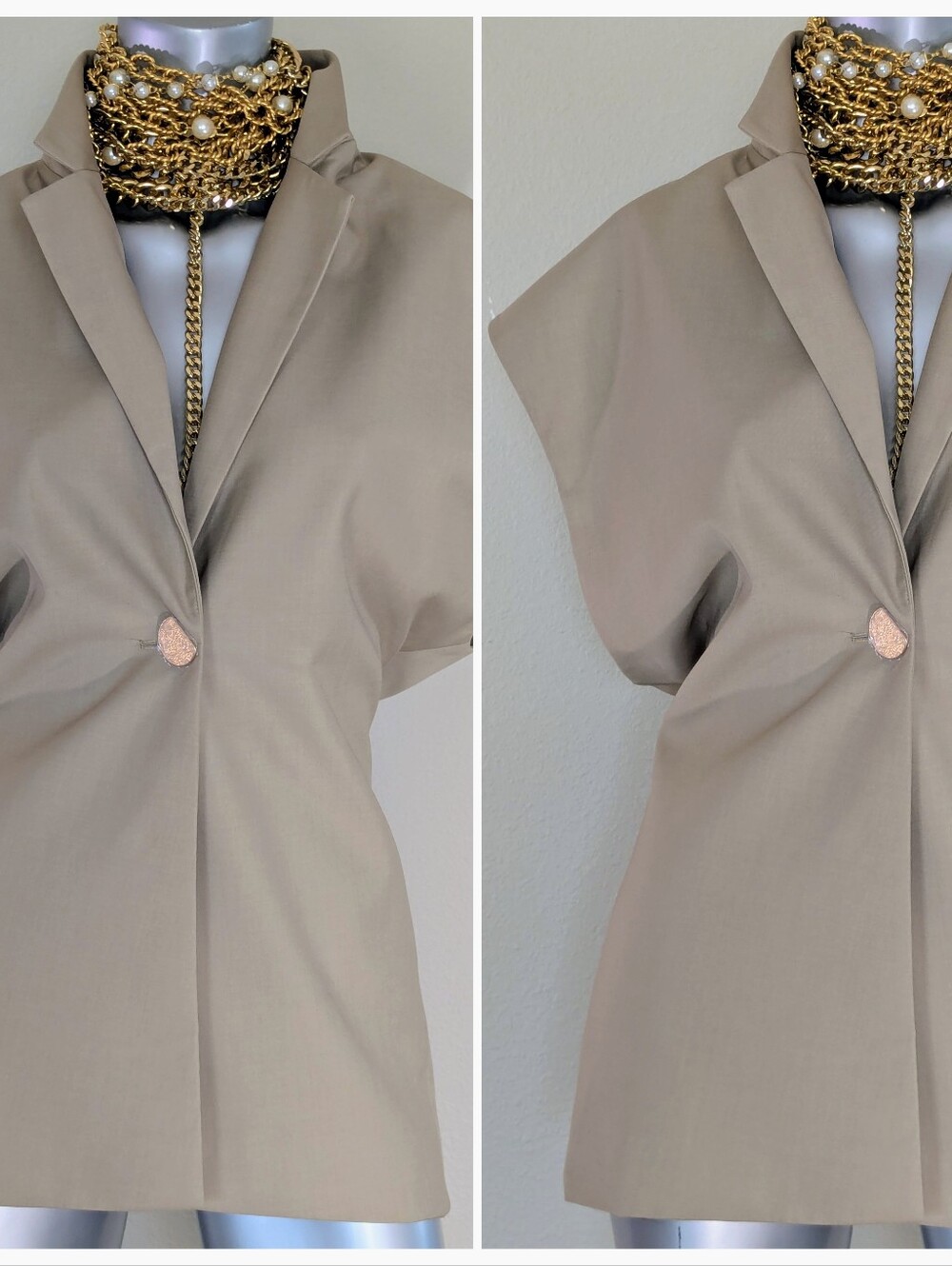 URBAN REVIVO Sleeveless Tailored Structured Blazer Vest - Picture 11 of 12